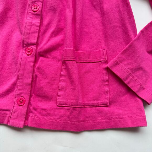 Hanna Andersson Pink Button-Front Cardigan - Size 130 (8) - Picture 2 of 4